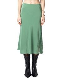 Zadig & Voltaire - Jayla Silk Skirt - Lyst
