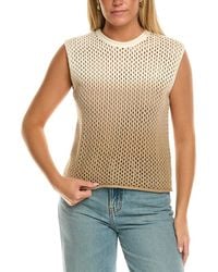 Velvet By Graham & Spencer - Nina Sleeveless Cashmere-Blend Sweater - Lyst