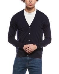 Slowear - Zanone By V-Neck Wool-Blend Cardigan - Lyst