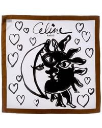 Celine - Night & Day Silk Foulard - Lyst