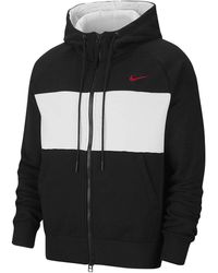 black zip up nike