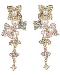 Eye Candy LA - Cz Isabella Flower Statement Earrings - Lyst