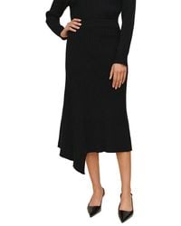Bella Dahl - Asymmetric Hem Wool-Blend Skirt - Lyst