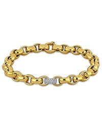 Rina Limor - Diamond Two-Tone Link Bracelet - Lyst