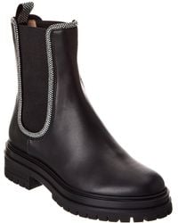 Gianvito Rossi - Crystal Chester Leather Boot - Lyst