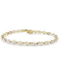 Lab Grown Diamonds - 18K Vermeil 4.82 Ct. Tw. Lab-Grown Diamond Tennis Bracelet - Lyst