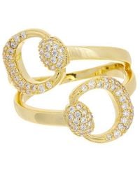 Juvell - 18K Plated Cz Ring - Lyst