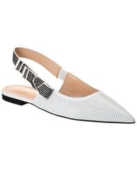 Dior - Toujours Leather Slingback Flat - Lyst