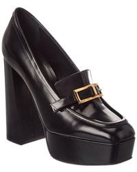 Sergio Rossi - Nora 85 Leather Platform Pump - Lyst
