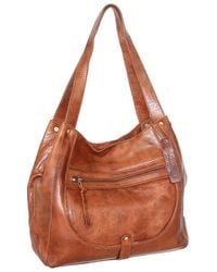 Nino Bossi - Braylee Hand-Dyed Vintage Leather Satchel - Lyst