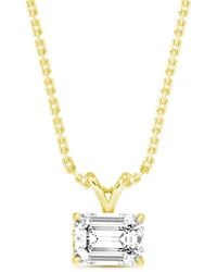 Amairah - 14K 3.00 Ct. Tw. Lab-Grown Diamond Solitaire Pendant Necklace - Lyst