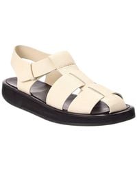 The Row - Fisherman Leather Sandal - Lyst