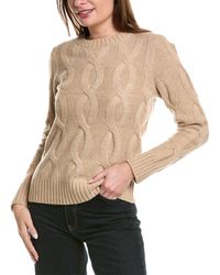 Sail To Sable - Chunky Cable Wool-blend Sweater - Lyst