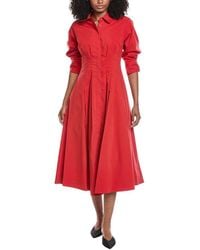 Jonathan Simkhai - Jazz Pintuck Midi Dress - Lyst