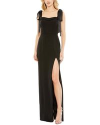 Mac Duggal - Tie Strap Slit Gown - Lyst