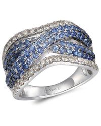 Le Vian - Le Vian 14k 2.23 Ct. Tw. Diamond & Sapphire Half-eternity Ring - Lyst