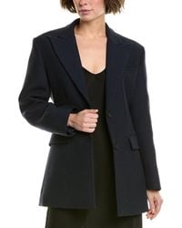 Michael Kors - Gabardine Sculpted Wool & Silk-Blend Blazer - Lyst