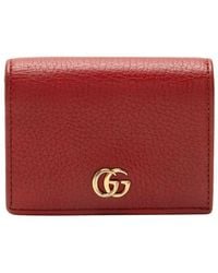 Gucci - Leather Gg Marmont Card Case (Authentic Pre-Loved) - Lyst