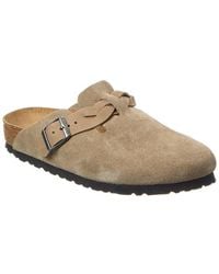Birkenstock - Boston Braided Narrow Suede Clog - Lyst