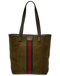Gucci - Ophidia Medium Suede Tote - Lyst