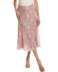 Michael Kors - Dance Crushed Floral Lace Skirt - Lyst