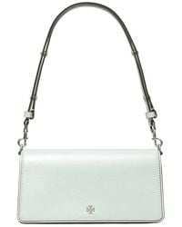 Tory Burch - Emerson Shiny Textured Convertible Leather Crossbody - Lyst