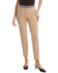 Tahari - Slim Leg Ankle Pant - Lyst