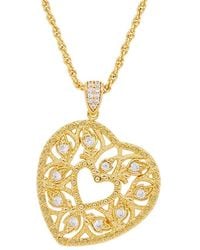 Savvy Cie - 18k Plated Pendant Necklace - Lyst