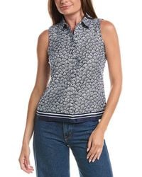 Cece - Button Down Collared Top - Lyst