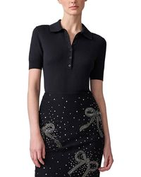 Carolina Herrera - Silk-Blend Polo Shirt - Lyst