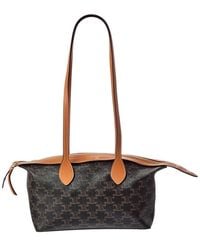 Celine - Little Triomphe Canvas & Leather Duffel Bag - Lyst
