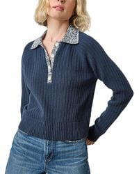 Lilla P - Marled Henley Sweater - Lyst