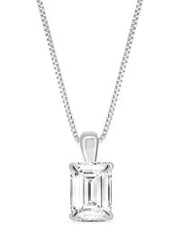 Amairah - 14K 2.00 Ct. Tw. Lab-Grown Diamond Solitaire Pendant Necklace - Lyst