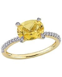 Rina Limor - 10k 1.75 Ct. Tw. Diamond & Citrine Ring - Lyst