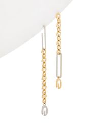 Givenchy Symmetrical G Link Earrings - Metallic