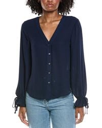 Cece - V-Neck Flounce Blouse - Lyst