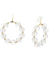 Kenneth Jay Lane - Plated Hoops - Lyst