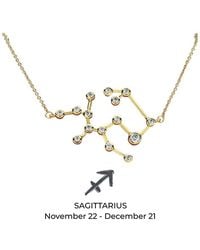 Sterling Forever - 14K Cz When Stars Align' Constellation Necklace - Lyst