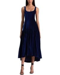 Alice + Olivia - Diana Structured Midi Dress - Lyst