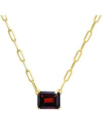 Gemstones - 0.48 Ct. Tw. Garnet Pendant Necklace - Lyst