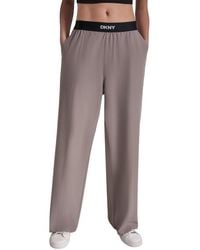 DKNY - Pull On Logo Pant - Lyst