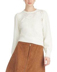 Draper James - Scalloped Crewneck Sweater - Lyst