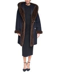 Halston - Wool-Blend Down Puffer Coat - Lyst