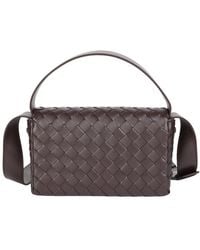 Tiffany & Fred Paris - Woven Leather Flap Crossbody - Lyst