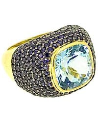 Arthur Marder Fine Jewelry - Gold Over Silver 5.00 Ct. Tw. Gemstone Ring - Lyst