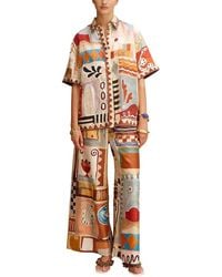 AMINA GLAM - 2Pc Linen Shirt & Pant Set - Lyst