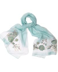 Saachi - Floral Embroidered Scarf - Lyst