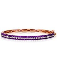 Le Vian - Le Vian 14k Rose Gold 3.26 Ct. Tw. Diamond & Ruby Bangle Bracelet - Lyst