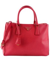 Prada - Saffiano Leather Double Zip Lux Tote Medium (Authentic Pre-Loved) - Lyst