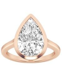 Lab Grown Diamonds - 14k Rose Gold 5.00 Ct. Tw. Lab-grown Diamond Solitaire Ring - Lyst